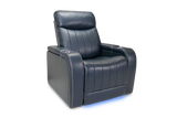 Glasgow Leather Recliner Navy Blue