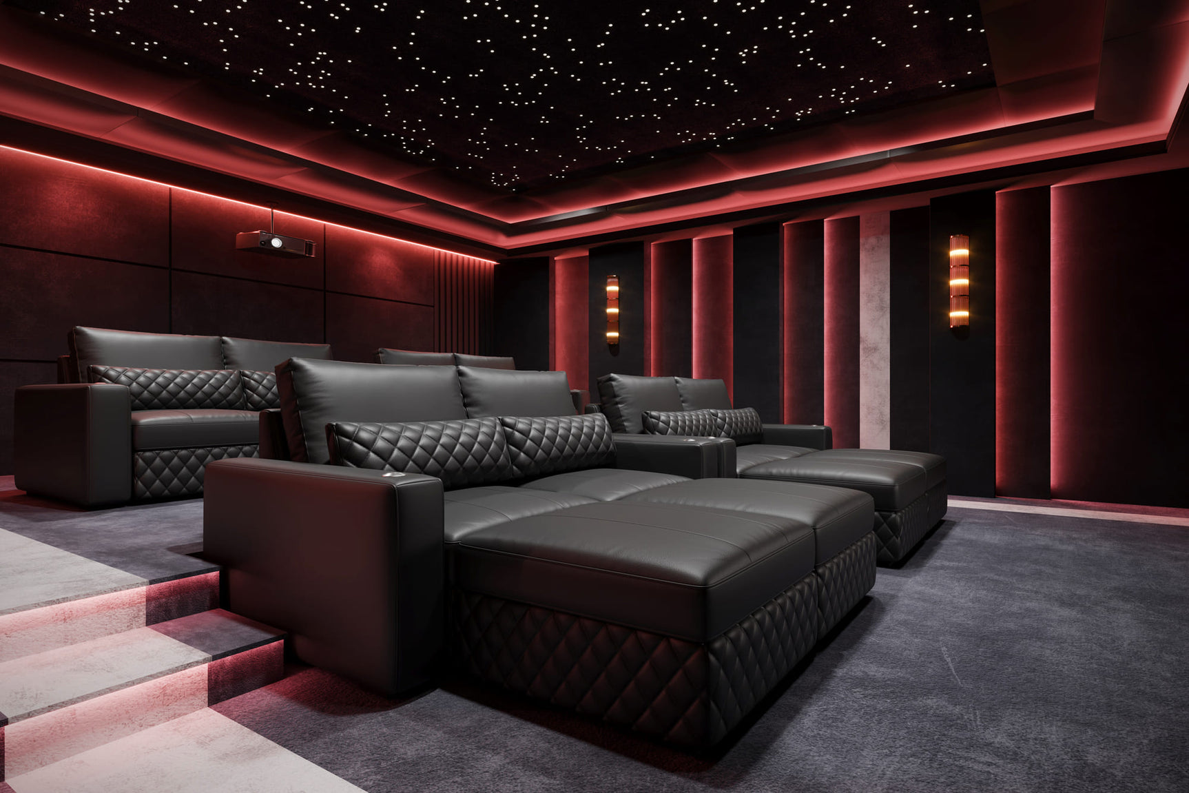 Pisa Leather Lounge Sectional