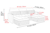 Pisa Leather Lounge Sectional