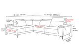 Pista Leather Reclining Sectional Sofa