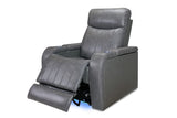 Glasgow Leather Recliner Navy Blue