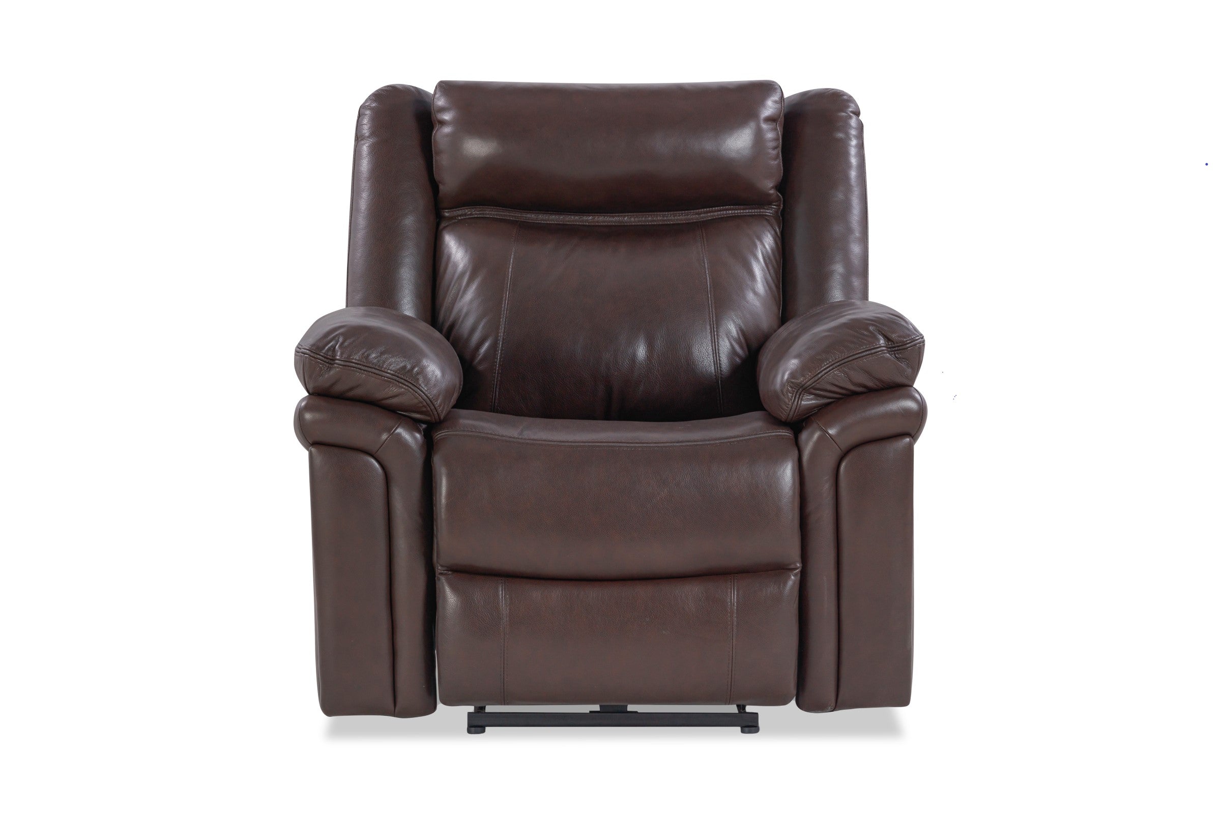 Chocolate brown store leather recliner