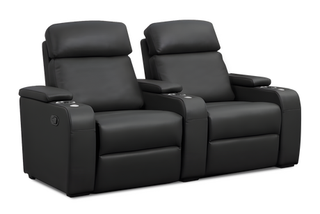 Valencia Bellagio Home Cinema Seating Manual Recliner, Black