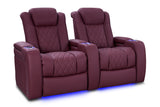 Valencia Tuscany Ultimate Luxury Edition Row of 2 Burgundy