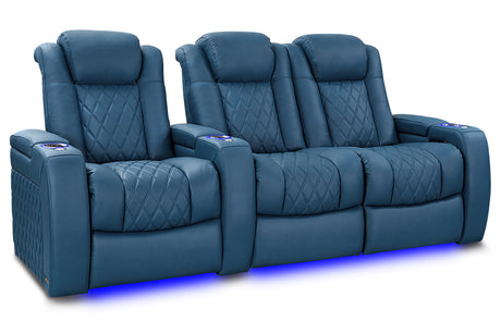 Valencia Tuscany Ultimate Luxury Edition Row of 3 Loveseat Right Steel Blue