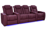 Valencia Tuscany Ultimate Luxury Edition Row of 4 Loveseat Center Burgundy