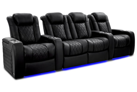 Valencia Tuscany Ultimate Luxury Edition Row of 4 Loveseat Center Onyx