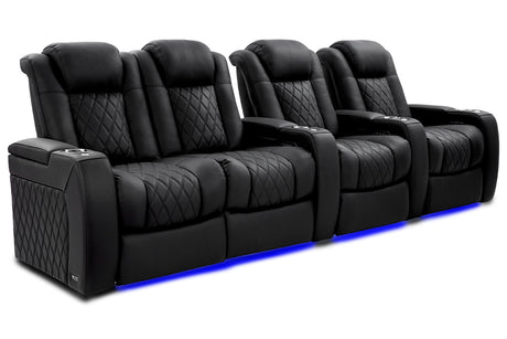 Valencia Tuscany Ultimate Luxury Edition Row of 4 Loveseat Left Onyx