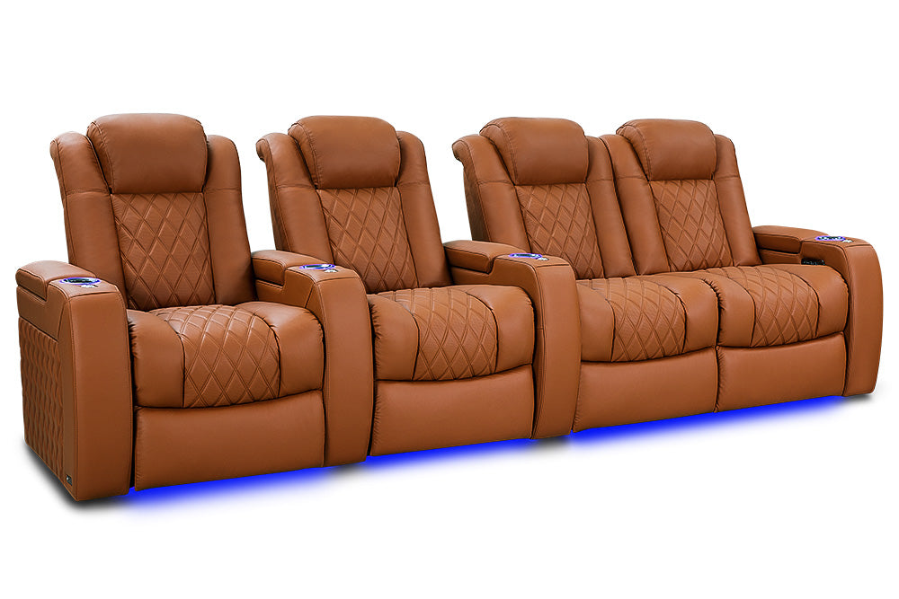 Valencia Tuscany Ultimate Luxury Edition Row of 4 Loveseat Right Royal Cognac
