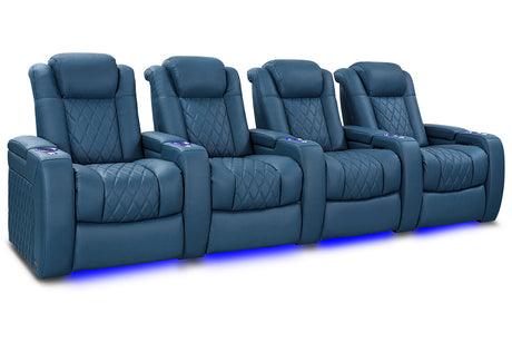 Valencia Tuscany Ultimate Luxury Edition Row of 4 Steel Blue