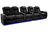 Valencia Tuscany Ultimate Luxury Edition Row of 5 Loveseat Left Onyx