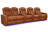 Valencia Tuscany Ultimate Luxury Edition Row of 5 Loveseat Left Royal Cognac