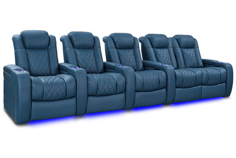 Valencia Tuscany Ultimate Luxury Edition Row of 5 Loveseat Right Steel Blue