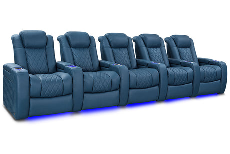 Valencia Tuscany Ultimate Luxury Edition Row of 5 Steel Blue