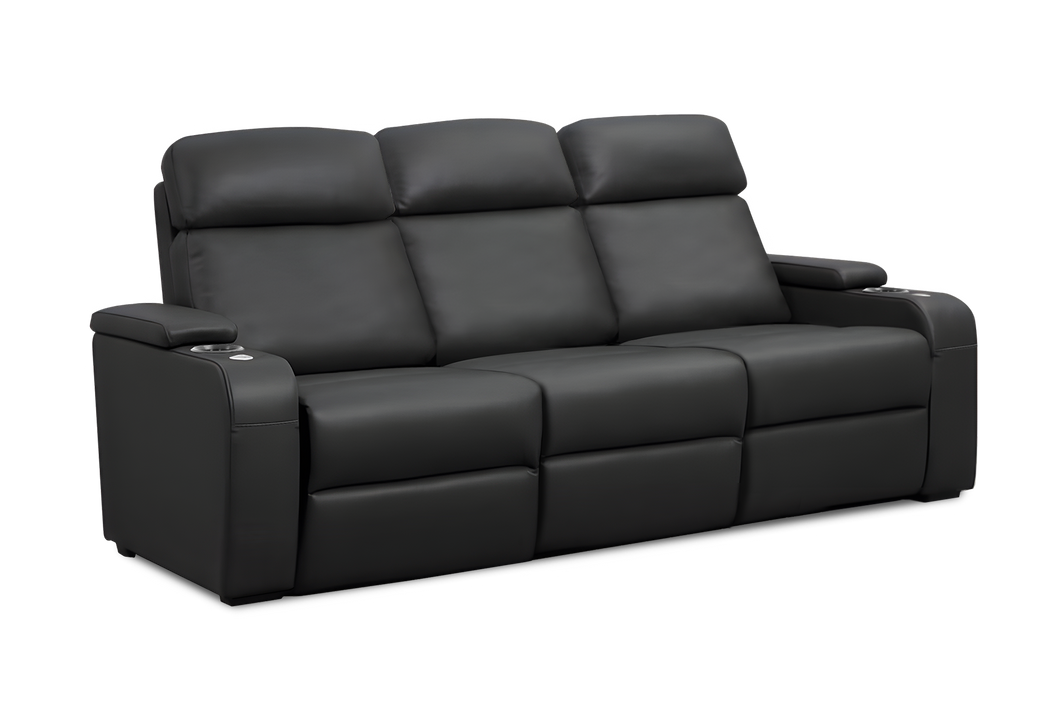 Valencia Bellagio Home Cinema Seating Power Recliner Set of 3, Black