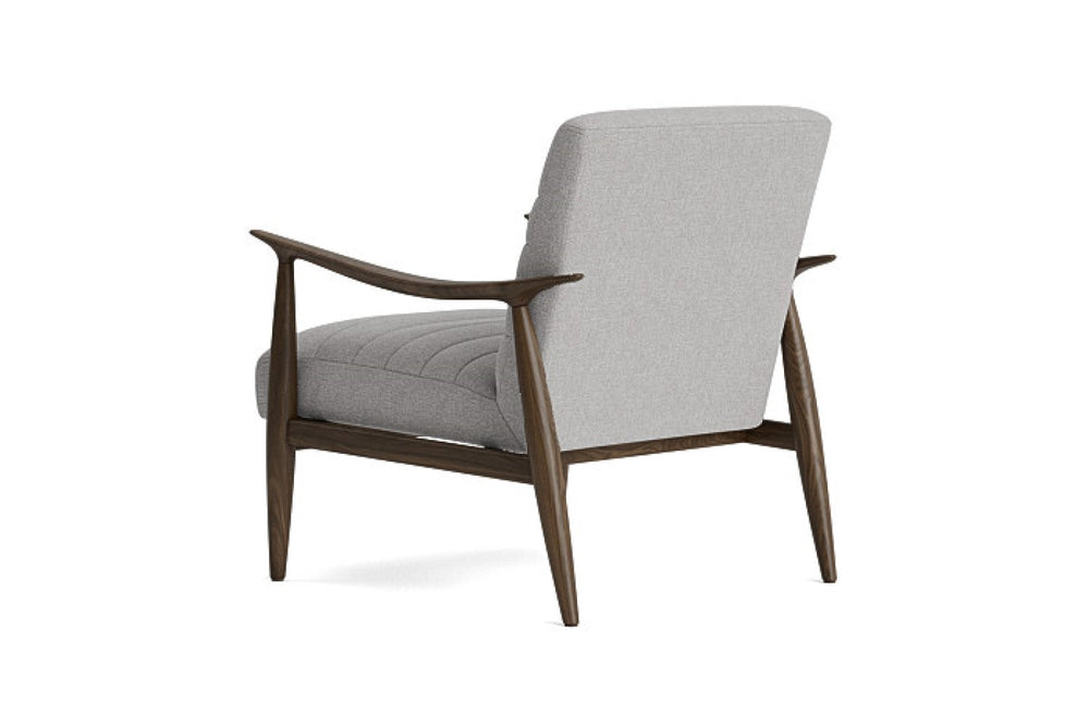 Valencia Seraph Polyester Fabric Accent Armchair, Light Grey