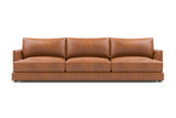 Valencia Serena Leather Three Seats Sectional Sofa, Cognac
