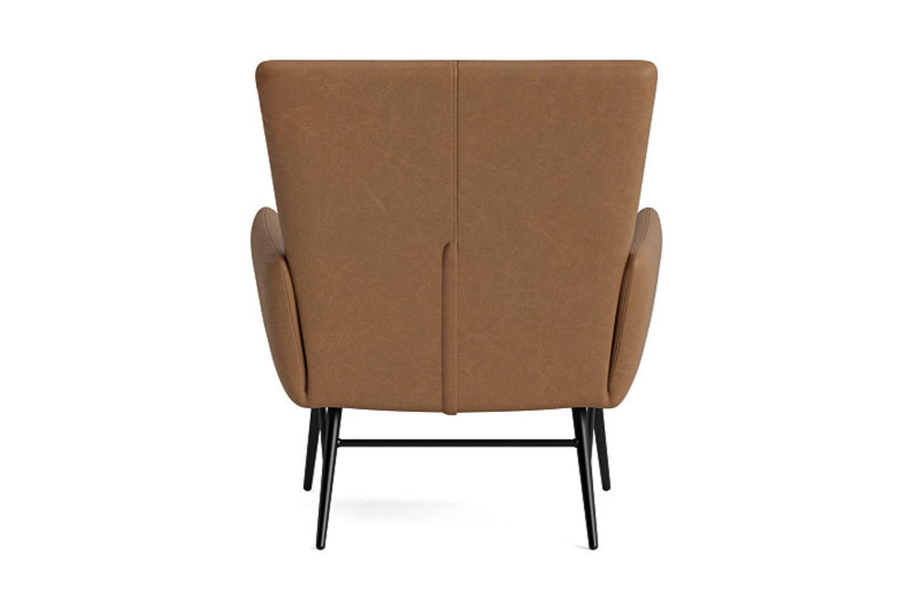 Valencia Skylark Top Grain Leather Accent Chair, Tan Color