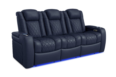 Valencia Tuscany Home Cinema Seating Set of 3 Navy Blue