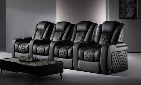 Valencia Tuscany Ultimate Luxury Heat & Ventilation Leather Home Theater Seating