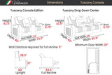 Valencia Tuscany Console 2 Seat Edition Theater Seating