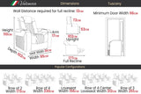 Valencia Tuscany Home Cinema Seating Row of 3 Black