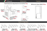 Valencia Tuscany Home Cinema Seating Row of 2 Loveseat Black