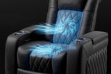 Valencia Tuscany Ultimate Luxury Heat & Ventilation Leather Home Theater Seating