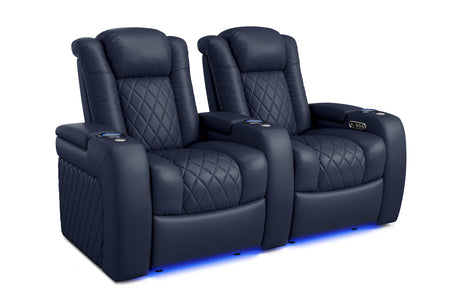 Valencia Tuscany Home Cinema Seating Row of 2 Navy Blue