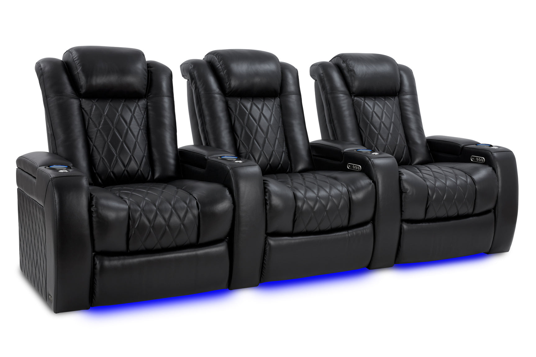 Valencia Tuscany XL Row of 3 Midnight Black