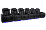 Valencia Tuscany XL Row of 6 Midnight Black