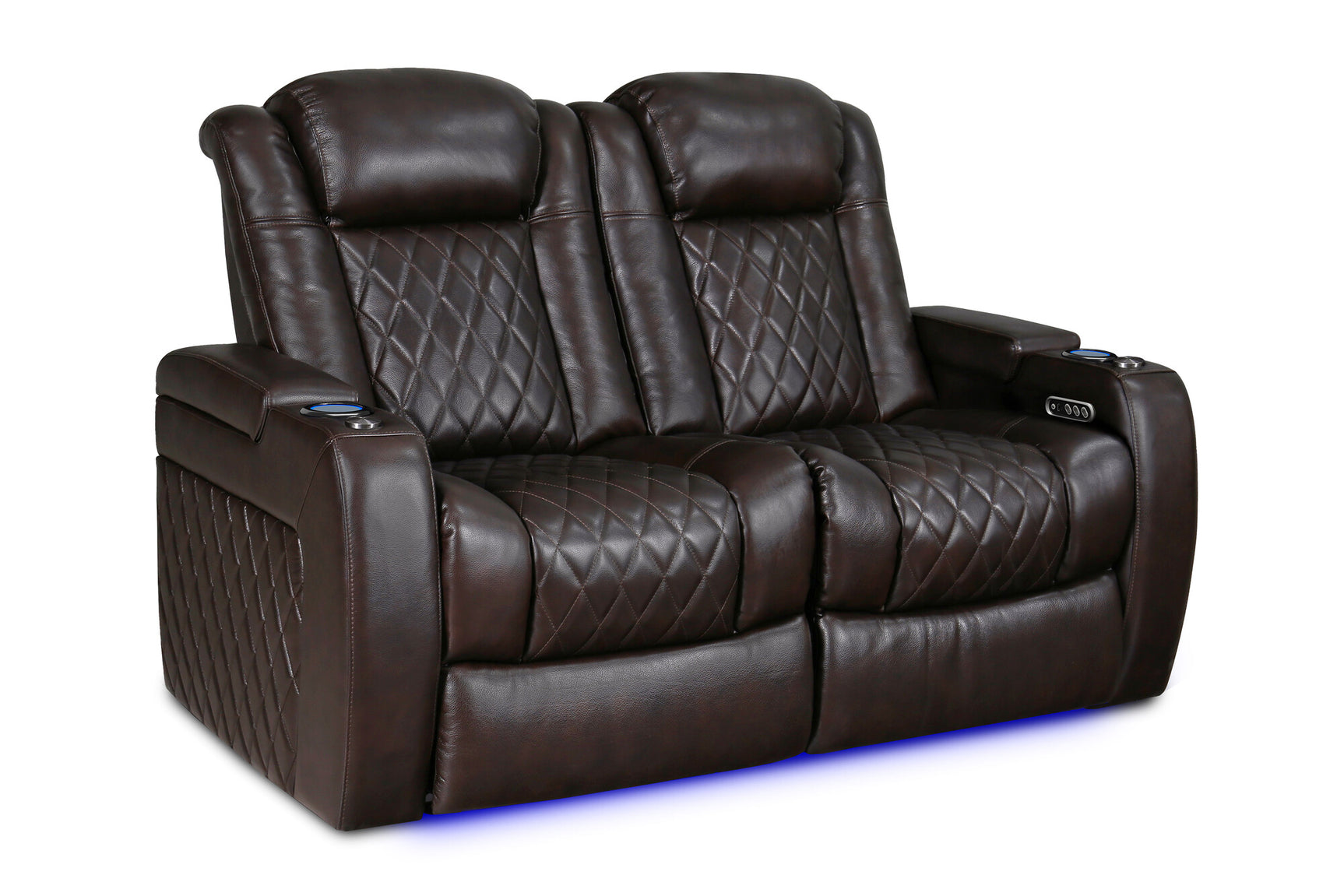 Valencia Tuscany XL Row of 2 Loveseat Dark Chocolate