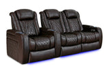 Valencia Tuscany XL Row of 3 Loveseat Right Dark Chocolate