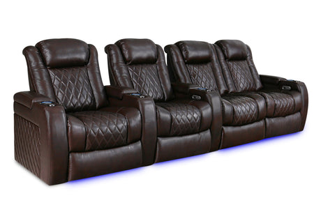 Valencia Tuscany XL Row of 4 Loveseat Right Center Dark Chocolate