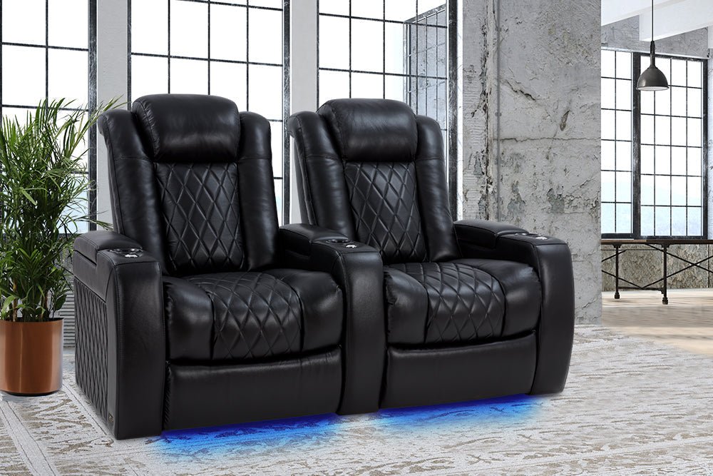 Valencia Tuscany XL Row of 3 Loveseat Right Dark Chocolate