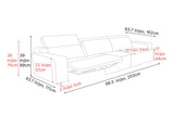 Valentina Leather Recliner Sofa