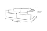 Valentina Leather Recliner Sofa