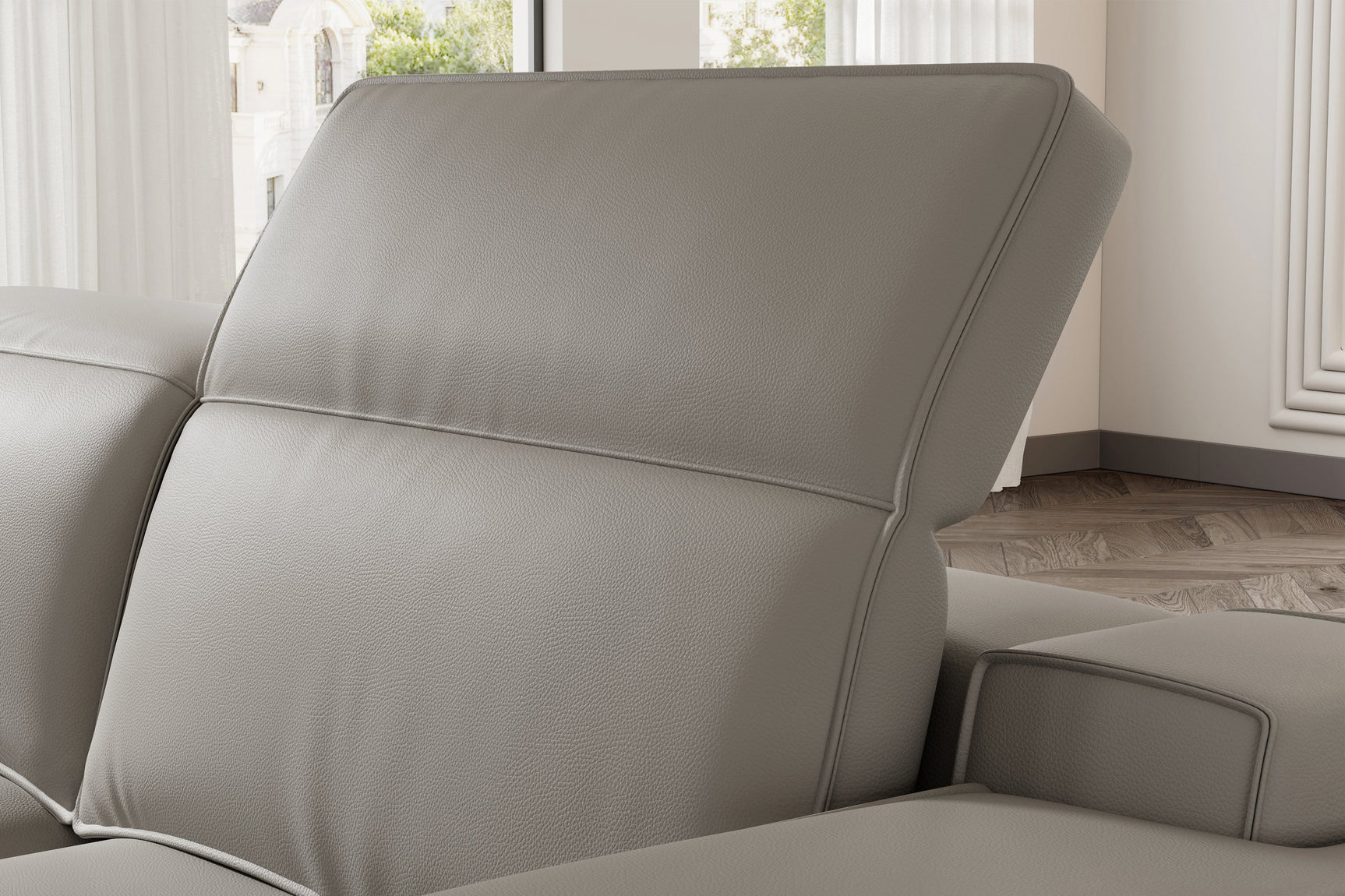 Valentina Leather Corner Recliner Sectional