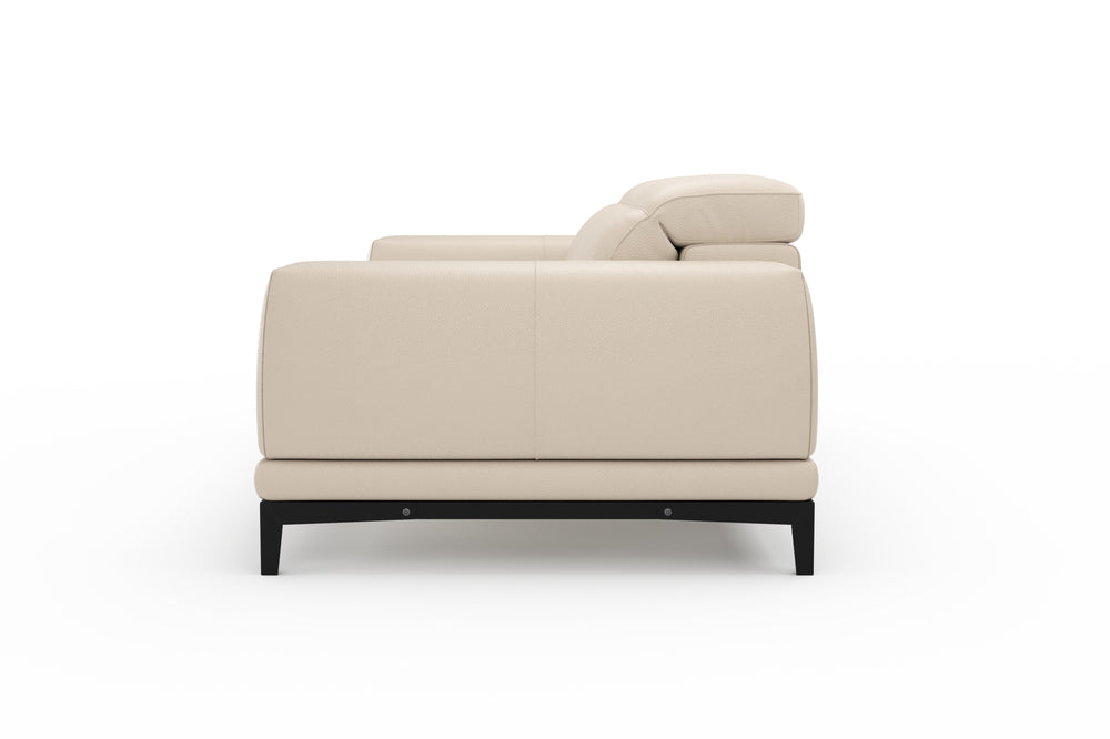 Valencia Valletta Top Grain Leather Wide Seats, Rose Beige