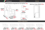 Valencia Verona Power Headrest Single Cinema Seating