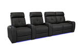 Valencia Verona Power Headrest Row of 4 Loveseat Right Black