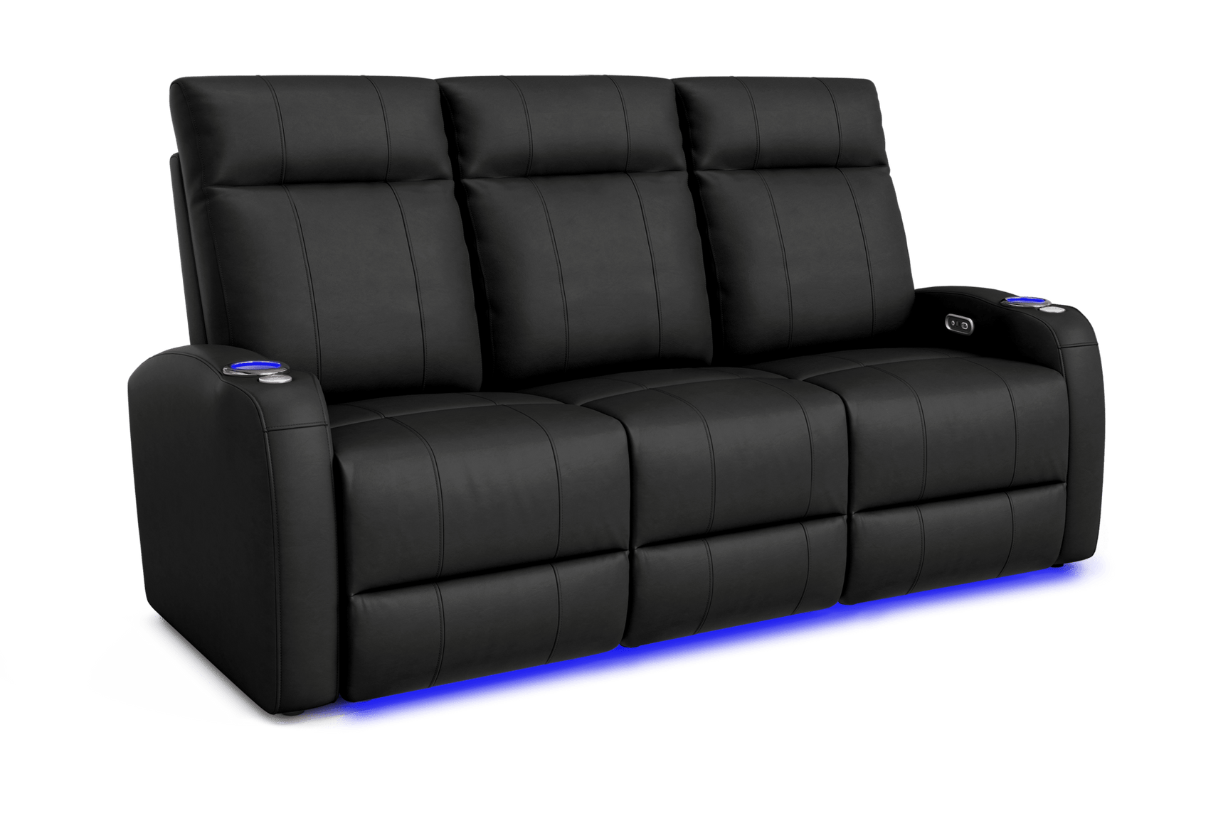 Valencia Syracuse Home Cinema Seating Set of 3 Black