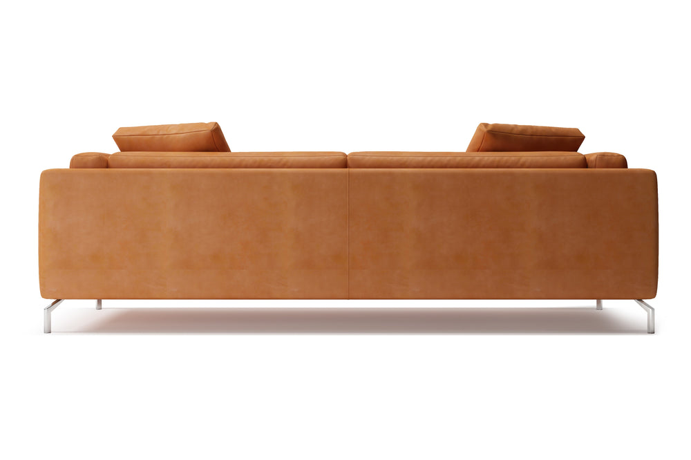 Valencia Zadar Leather Wide Seats Sofa, Cognac