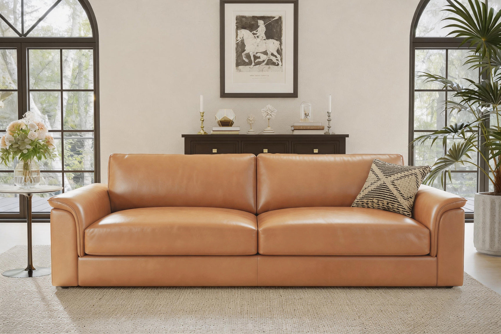 Zaira Leather Sofa