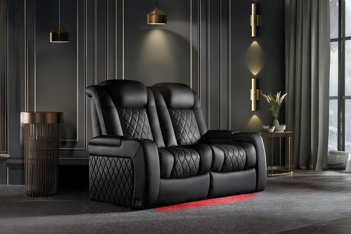 Valencia Tuscany Ultimate leather home theater recliner