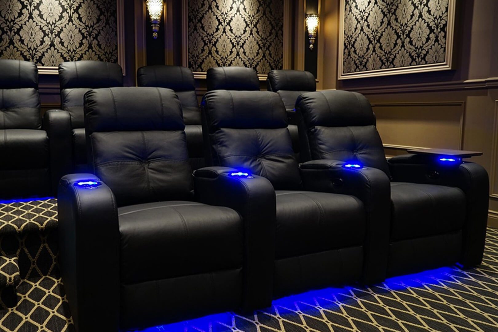 Red home theater discount seating