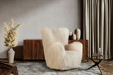 Pina Genuine Sheepskin Accent Chair