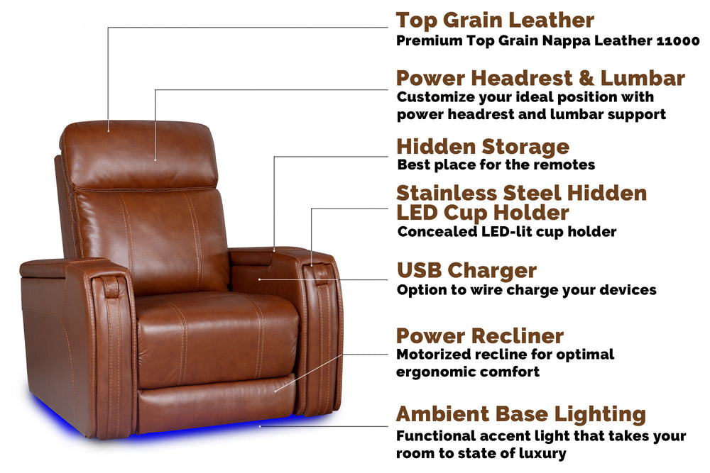 Lucca Leather Recliner