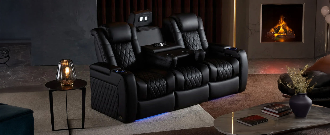 Valencia Tuscany Ultimate leather home theater recliner