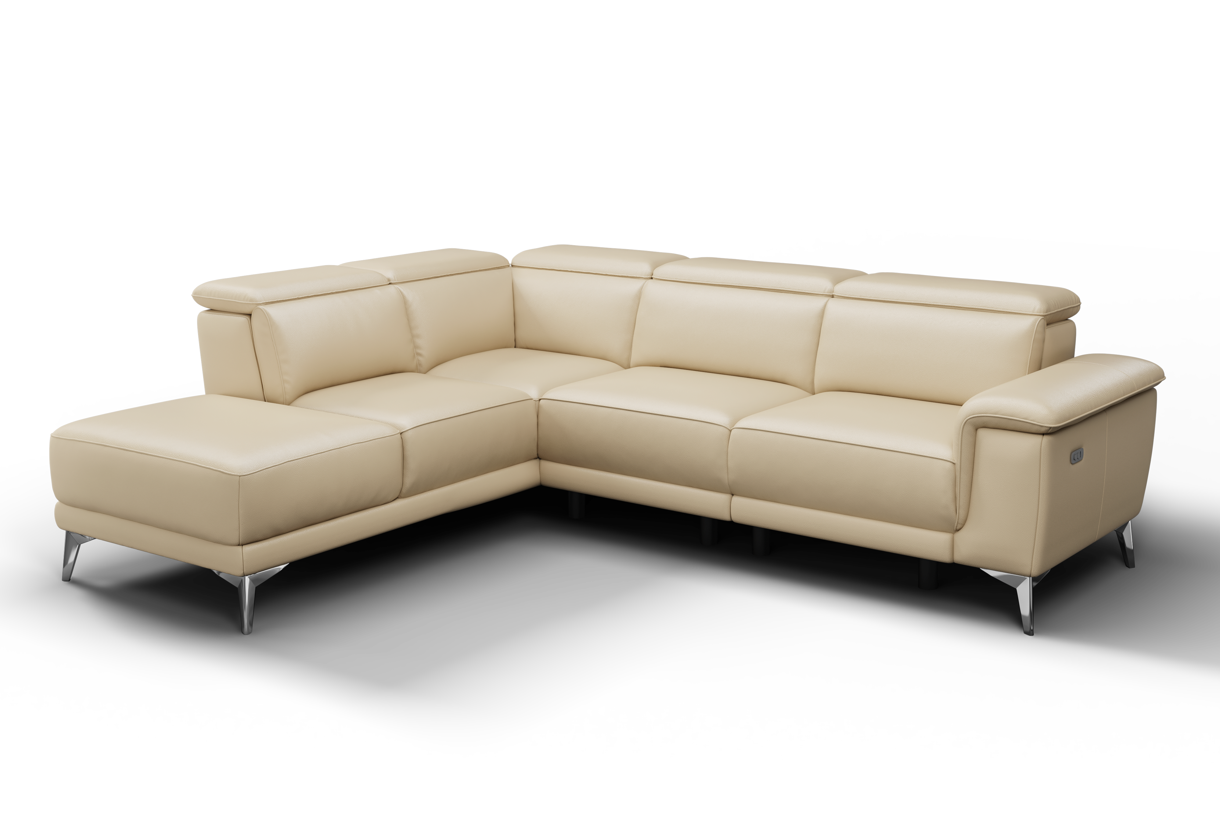 Right facing deals reclining sectional